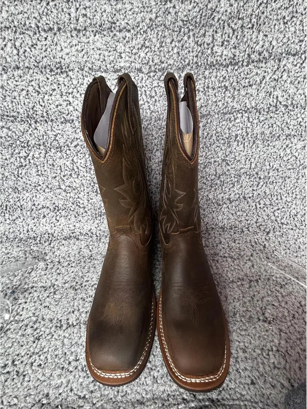 AdTec Mens Brown 11in Western Cowboy Boots Oiled Leather Size 11.5 M New in Box
